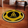 Hbtrr Living Room Round Mat Circle Rug Houston Belt and Terminal