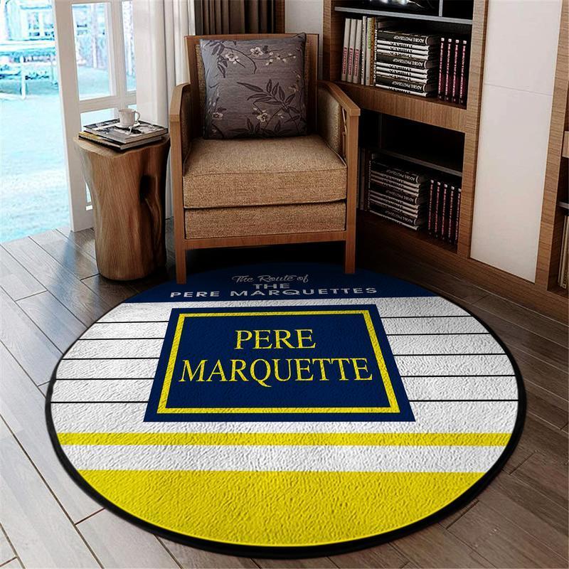 Marquette Living Room Round Mat Circle Rug the Pere Marquette