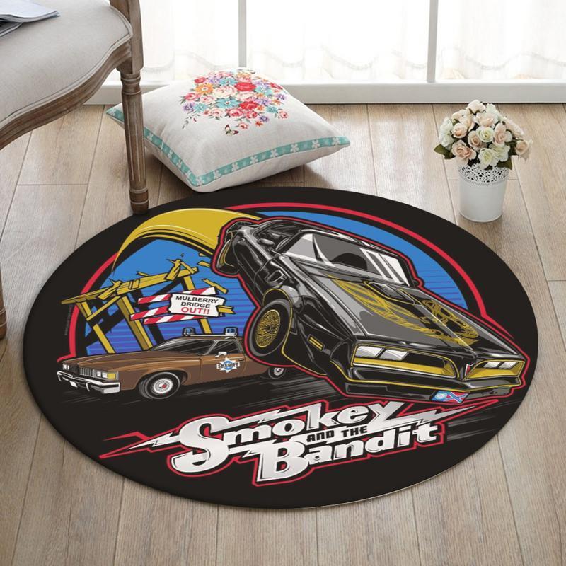 Bandit Living Room Round Mat Circle Rug Trans Am Pontiac
