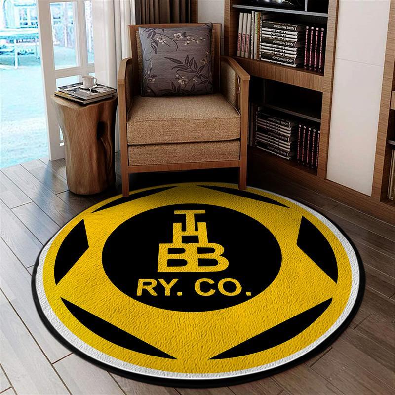 Hbtrr Living Room Round Mat Circle Rug Houston Belt and Terminal