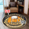 Personalized Tavern Living Room Round Mat Circle Rug 06575