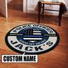 Personalized Police Officer Living Room Round Mat Circle Rug