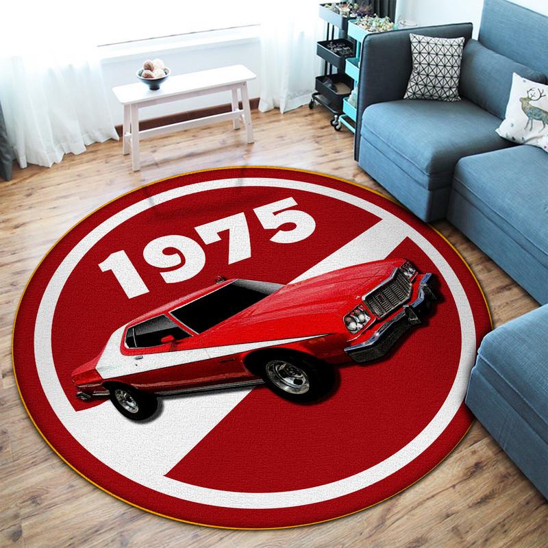 Starsky and Hutch Ford Gran Torino Living Room Round Mat Circle