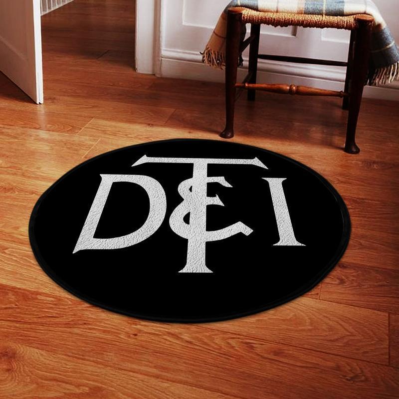 Detroit Living Room Round Mat Circle Rug Detroit Toledo Shore