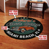 Personalized Classic Garage Living Room Round Mat Circle Rug
