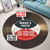 Personalized Golf 19th Hole Club Living Room Round Mat Circle