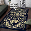 Personalized Poker Game Room Living Room Round Mat Circle Rug