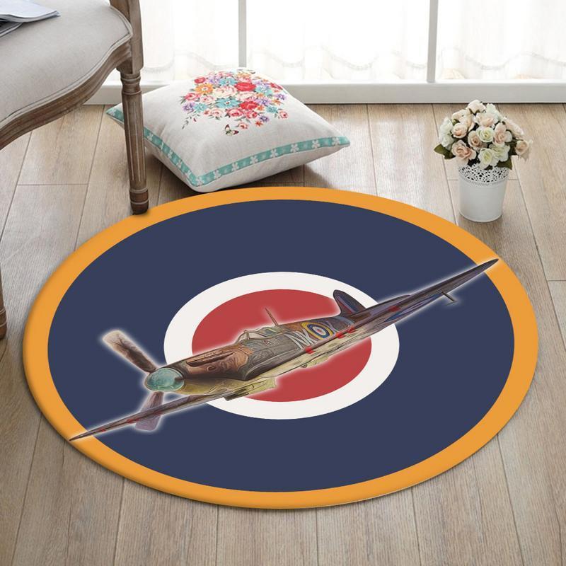 Supermarine Living Room Round Mat Circle Rug Supermarine
