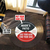 Personalized Golf 19th Hole Club Living Room Round Mat Circle