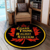 Gtrw Living Room Round Mat Circle Rug Grand Trunk Railway System