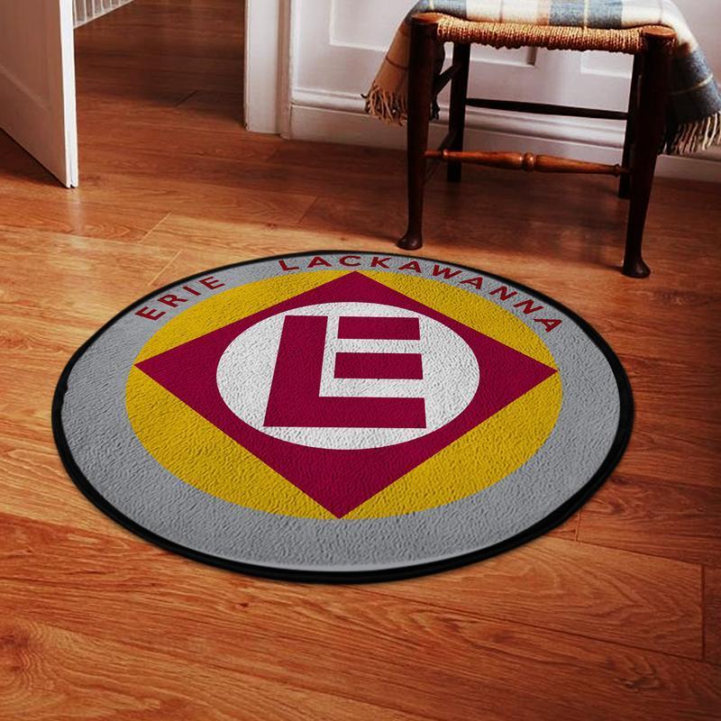Erie Living Room Round Mat Circle Rug El Erie Lackawanna