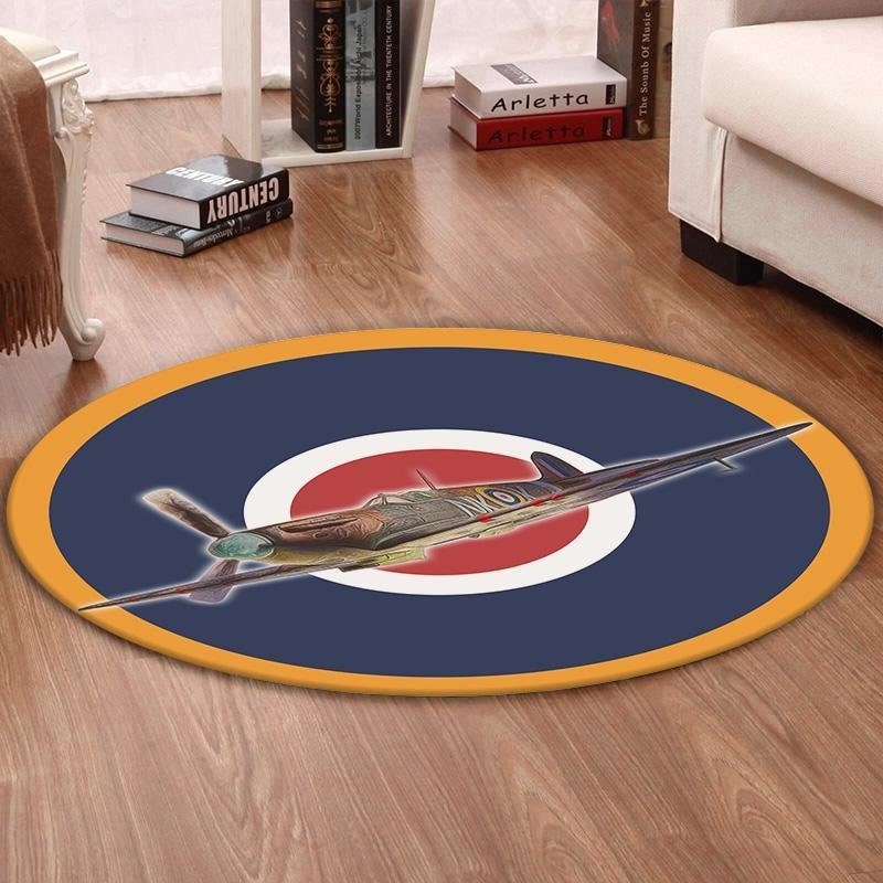 Supermarine Living Room Round Mat Circle Rug Supermarine