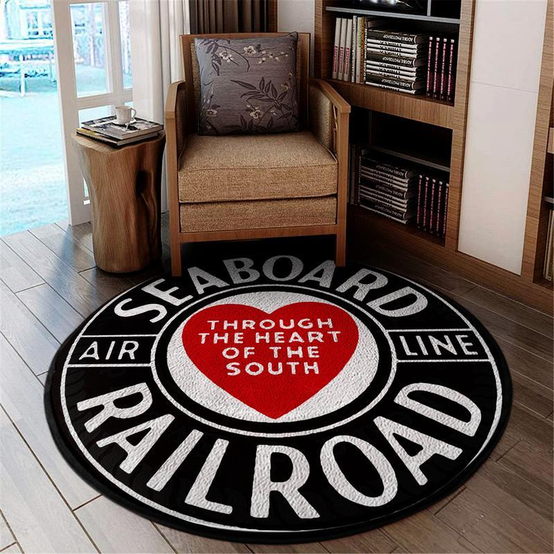 Sal Living Room Round Mat Circle Rug Sal Seaboard Air Line