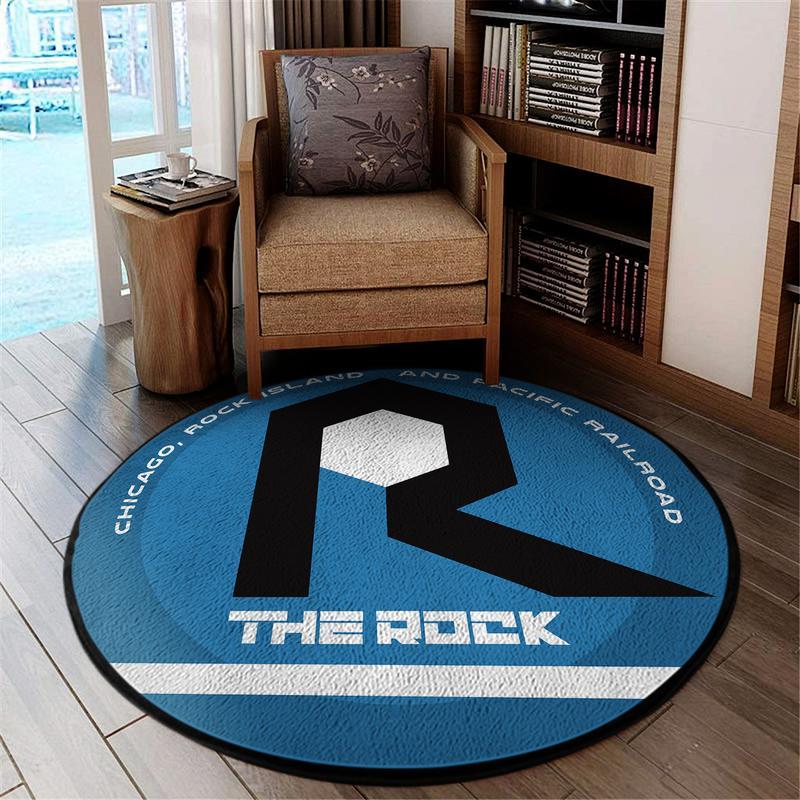 Chicago Living Room Round Mat Circle Rug Chicago Rock Island
