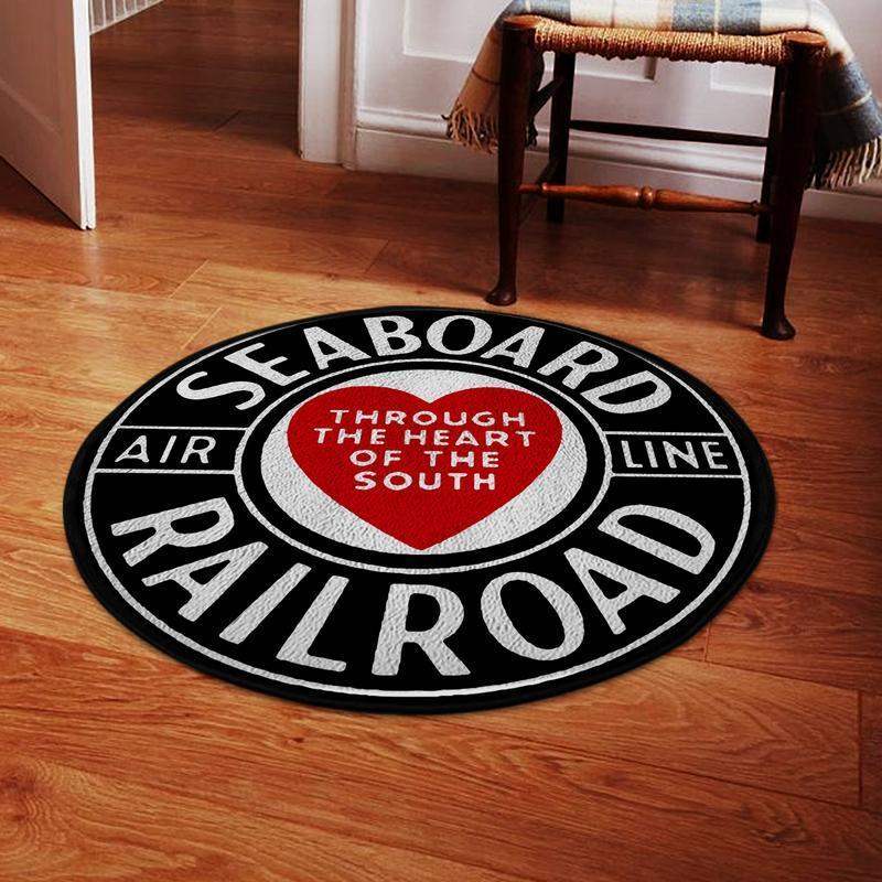 Sal Living Room Round Mat Circle Rug Sal Seaboard Air Line