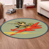 Aircraft Living Room Round Mat Circle Rug 428th Fighter Squadron