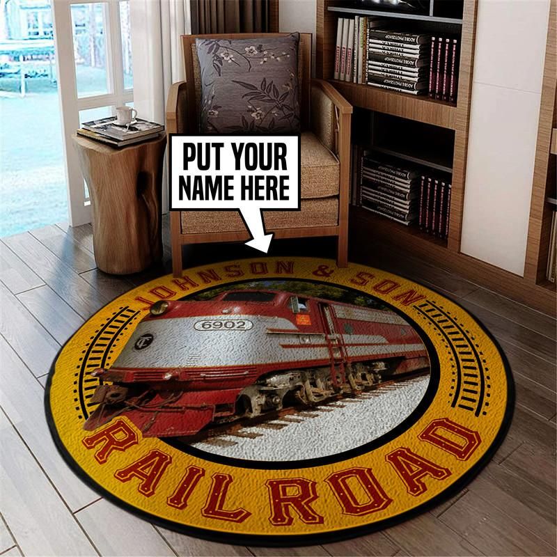 Personalize Tennessee Central Railway Living Room Round Mat