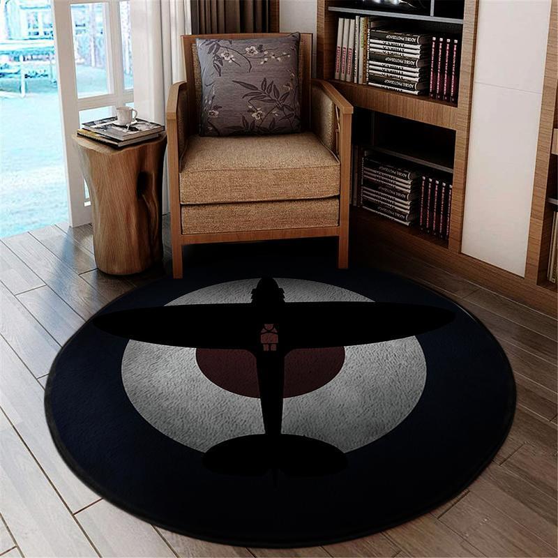Supermarine Living Room Round Mat Circle Rug Supermarine