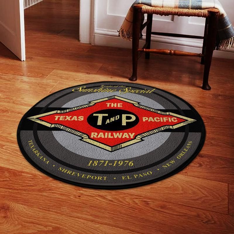Texaspacific Living Room Round Mat Circle Rug Texas & Pacific