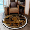 Locomotive Living Room Round Mat Circle Rug Locomotive Drive