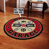 Personalized Garage My Tools My Rules Living Room Round Mat