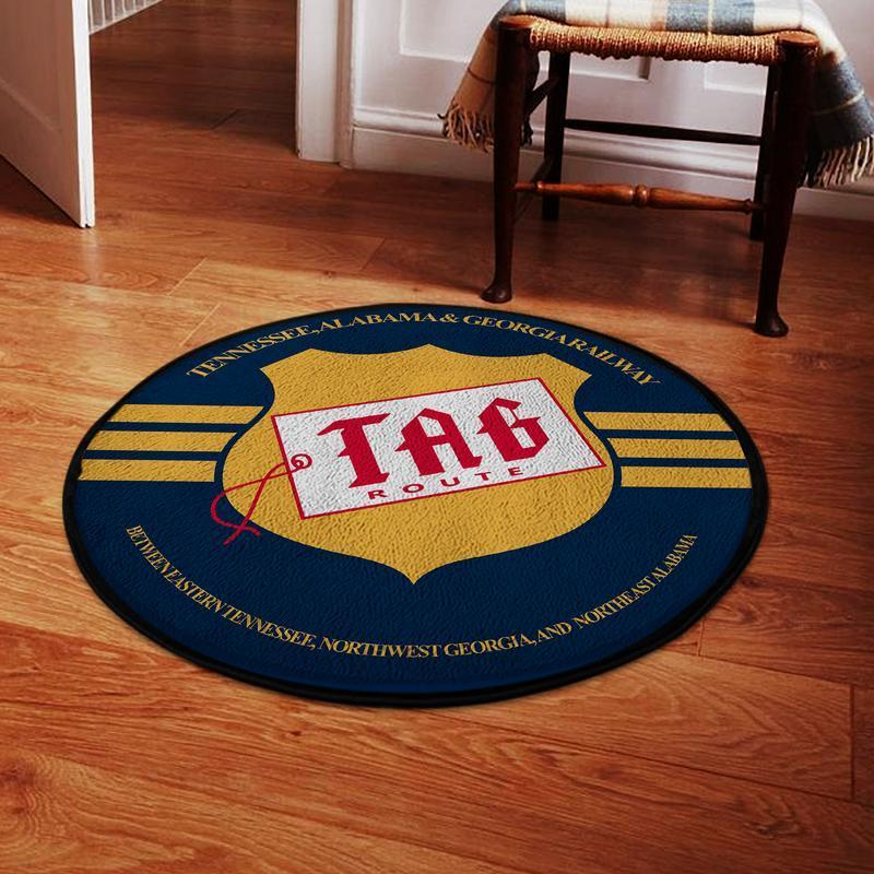 Tagrr Living Room Round Mat Circle Rug Tennessee, Alabama