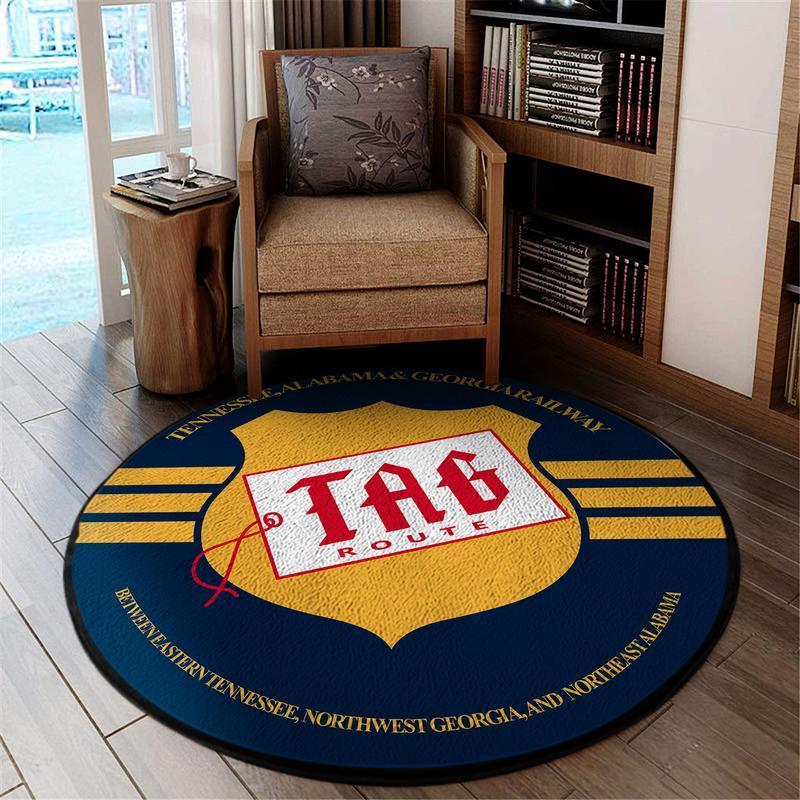 Tagrr Living Room Round Mat Circle Rug Tennessee, Alabama