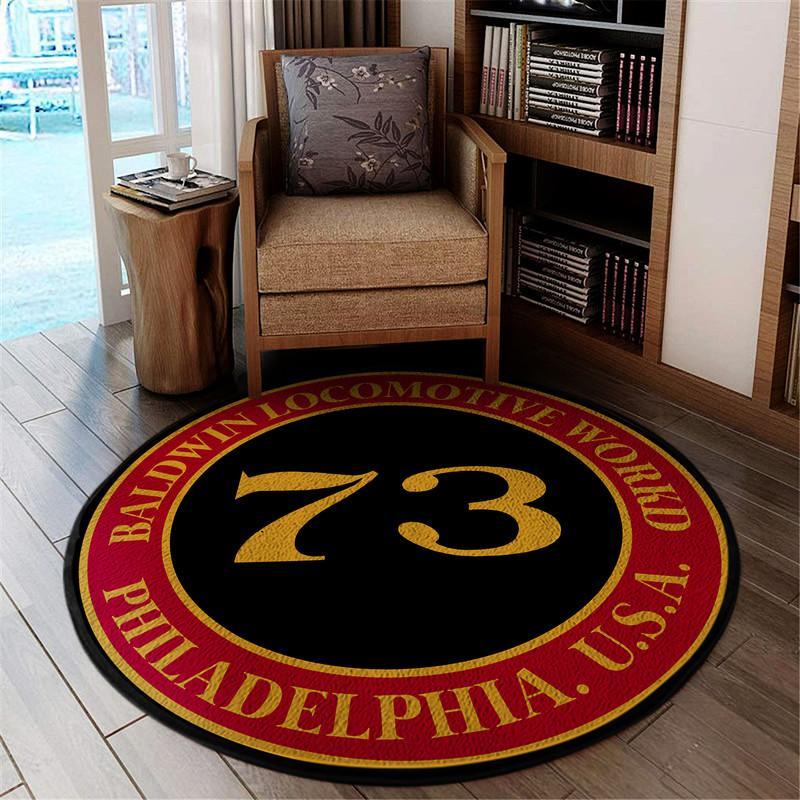 Baldwin Locomotive Works Rail Road Thermometer Living Room Round