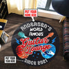 Personalized Guitar Lounge Living Room Round Mat Circle Rug 07016