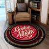 Bar Living Room Round Mat Circle Rug Boston & Albany Railroad