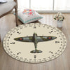 Supermarine Living Room Round Mat Circle Rug Supermarine