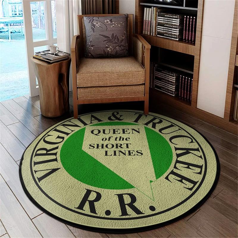 Vtrr Living Room Round Mat Circle Rug Virginia & Truckee