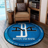 Bostonmaine Living Room Round Mat Circle Rug Bm Boston & Maine