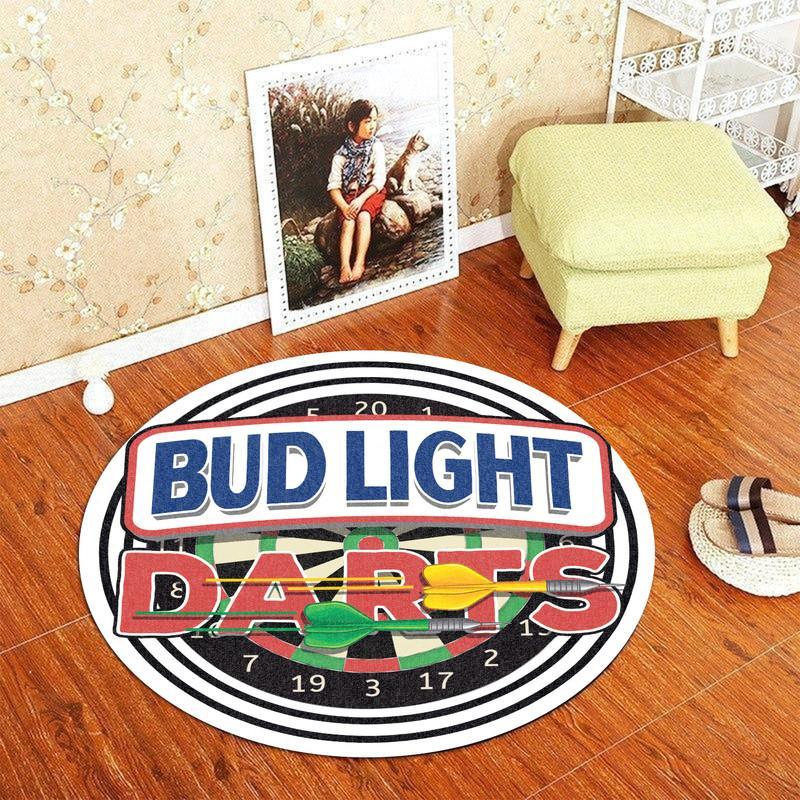 Bud Light Darts Living Room Round Mat Circle Rug 06826