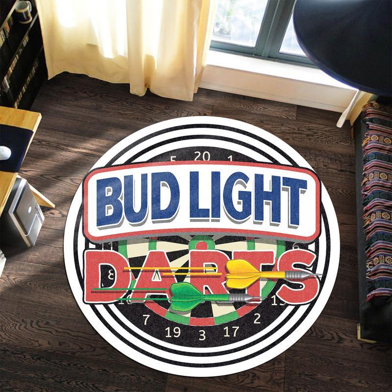 Bud Light Darts Living Room Round Mat Circle Rug 06826