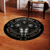 Personalized Tattoo Studio Living Room Round Mat Circle Rug 06795