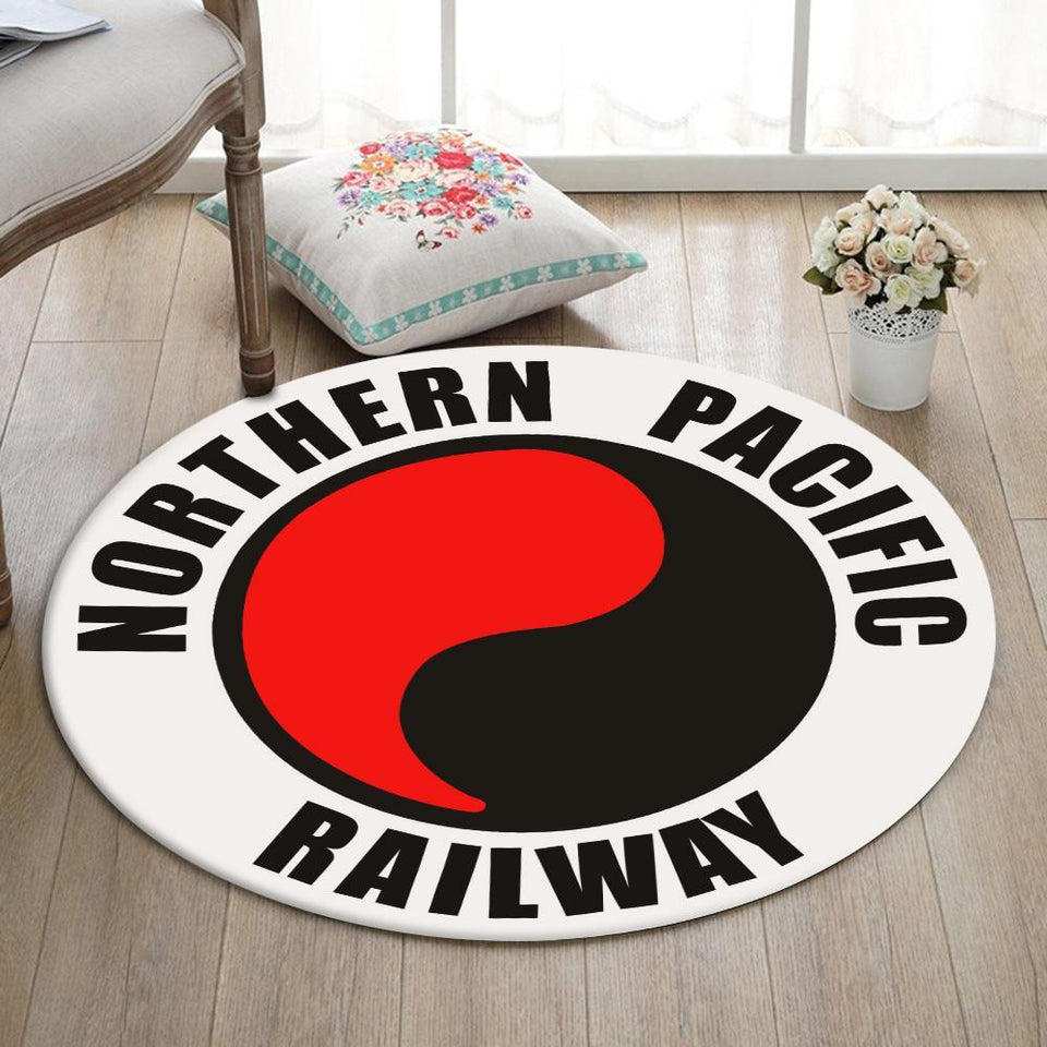 Northern Living Room Round Mat Circle Rug Northern Pacific