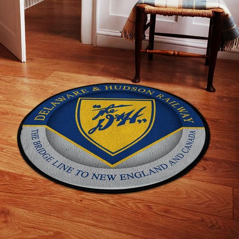 Delaware Living Room Round Mat Circle Rug Delaware and Hudson
