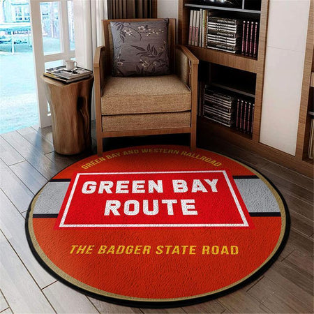 Greenbay Living Room Round Mat Circle Rug Green Bay & Western