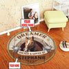 Personalized Horse Owned and Loved Living Room Round Mat Circle