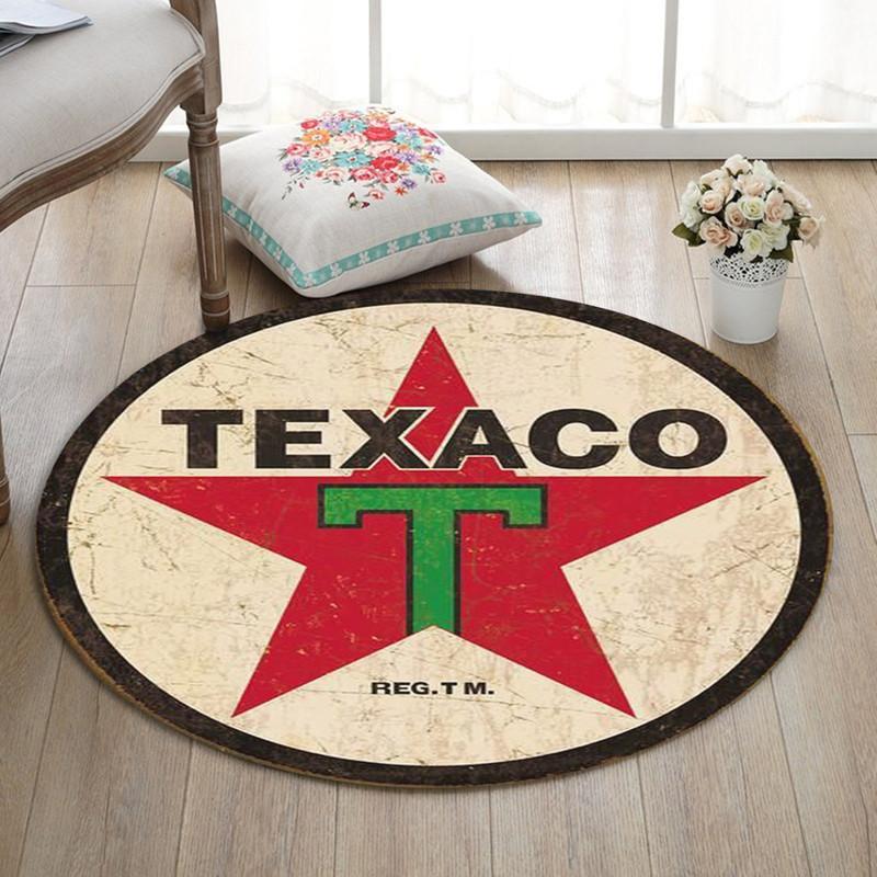 Texaco Living Room Round Mat Circle Rug 05109