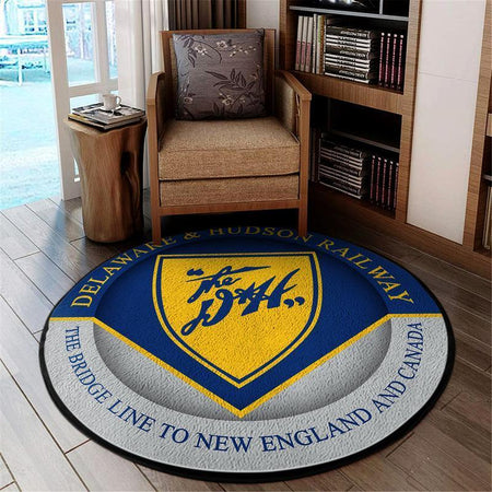 Delaware Living Room Round Mat Circle Rug Delaware and Hudson