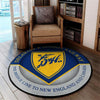 Delaware Living Room Round Mat Circle Rug Delaware and Hudson