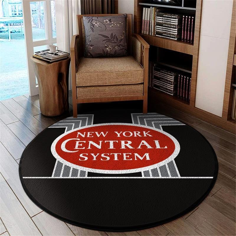 Ncr Living Room Round Mat Circle Rug New York Central Railroad