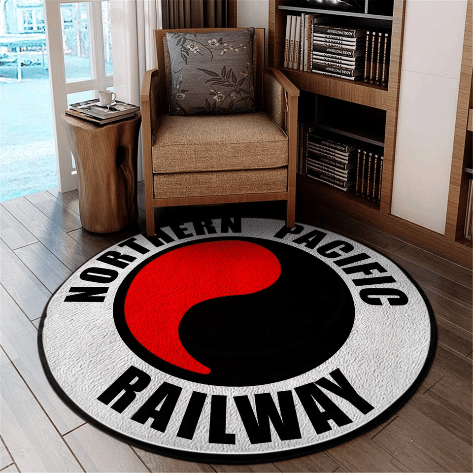 Northern Living Room Round Mat Circle Rug Northern Pacific