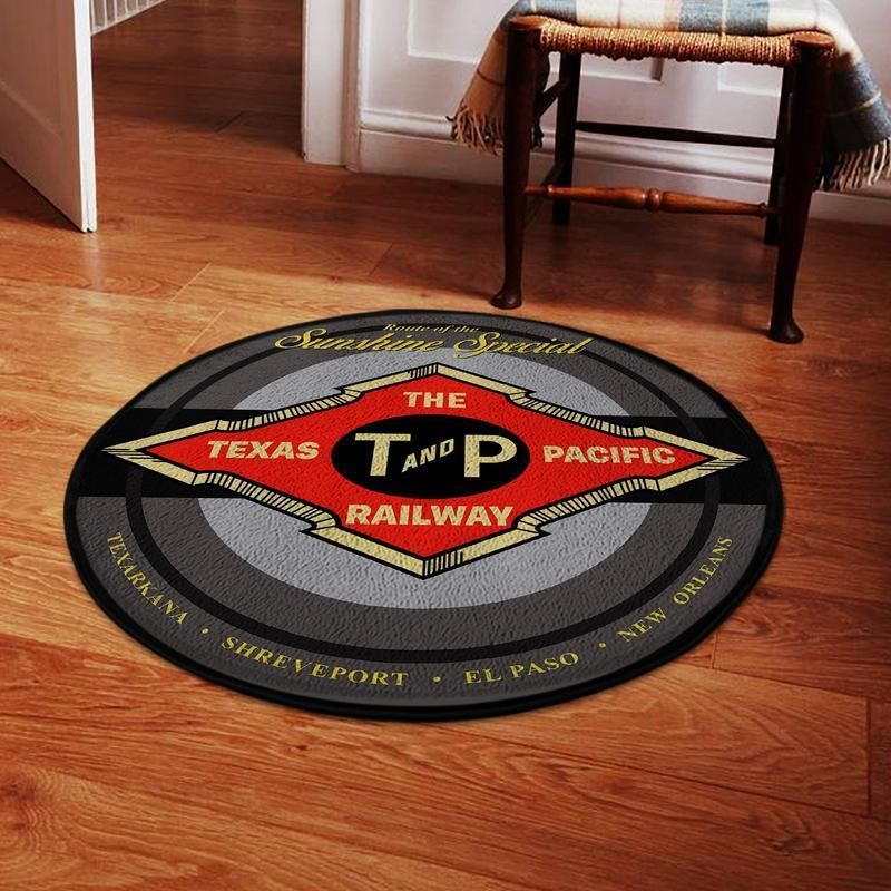 Texaspacific Living Room Round Mat Circle Rug the Texas Pacific