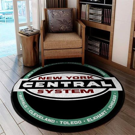 Ncr Living Room Round Mat Circle Rug New York Central Railroad