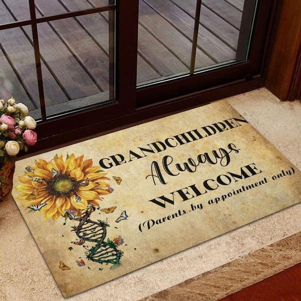 Butterfly Sunflower Dna Grandchildren Always Welcome Indoor