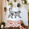 Geometric Cat Decor Design 1 | Wall Art - Cut Metal Sign