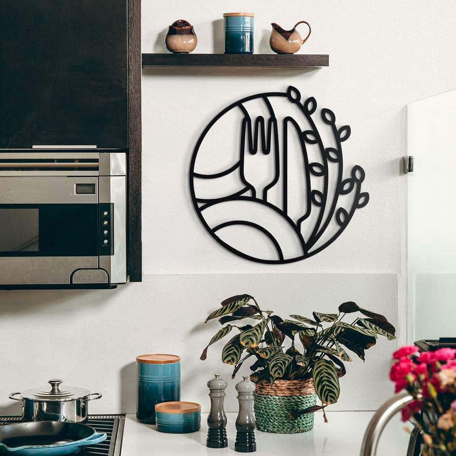 Dine Together Knife Fork | Wall Art - Cut Metal Sign